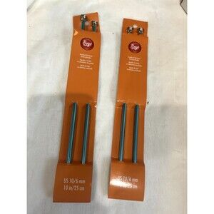 Boye Lots of 2 Anodized Blue Aluminum Knitting Needles